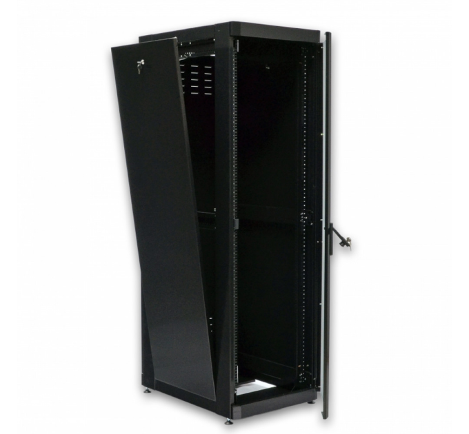 Шафа 19" 42U, 610х865 мм (Ш * Г), посилена, чорна