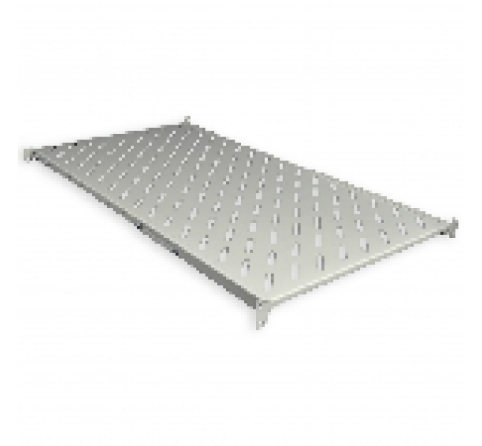Полиця 19" 4 точки кріпл., 850мм глиб., перфорована, т.м.2мм, сіра