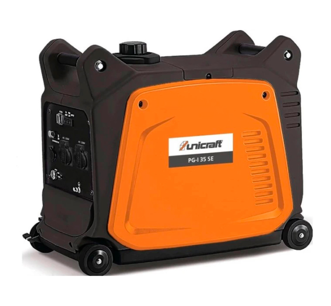 Генератор інверторний Бензиновий UNICRAFT PG-I 35 SE, 2.8kW (3.1kW), однофазний, 220V, 50Hz, об'єм 7.5л