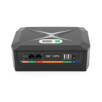 ДБЖ UPS-45W DCP-45W-17 для роутерів / комутаторів / PON / POE-430(15-24V), 5 / 9 / 12V, 17600мAh(8*2200MAh), USB 3.0, Black, BOX