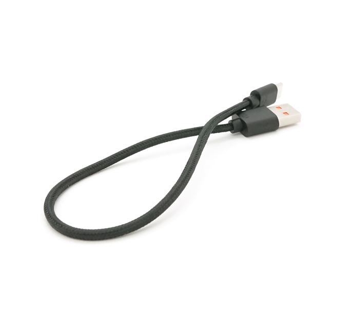 Кабель USB для Type-C (male to male), 10A, Підтримка SCP, QC3.0, PD до 240Вт, 480Mbps, довжина 0.3м, обплетення, Black, Box