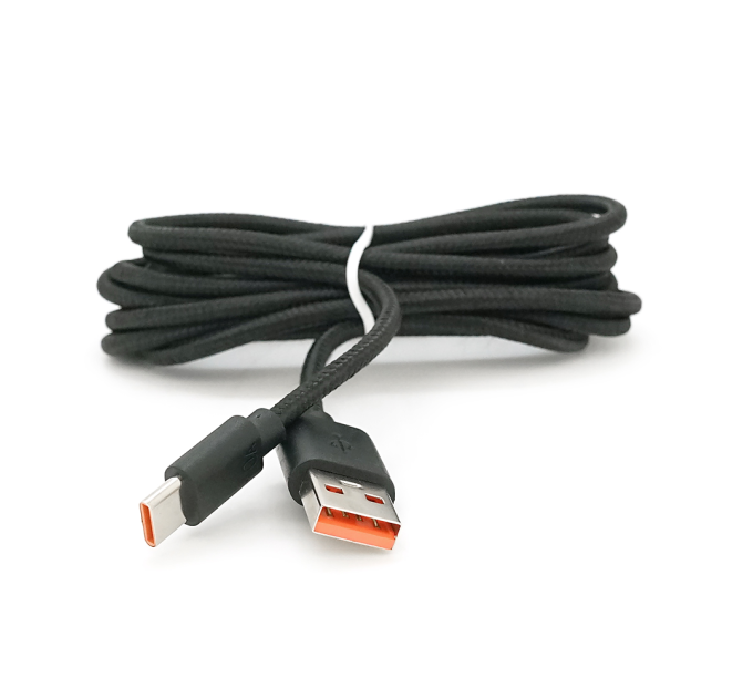 Кабель USB для Type-C (male to male), 10A, Підтримка SCP, QC3.0, PD до 240Вт, 480Mbps, довжина 1.5м, обплетення, Black, Box