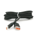 Кабель USB для Type-C (male to male), 10A, Підтримка SCP, QC3.0, PD до 240Вт, 480Mbps, довжина 2.0м, обплетення, Black, Box