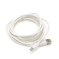 Кабель USB 2.0 (AM / Miсro 5 pin) 2,0м, білий, Пакет