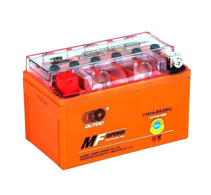 Мотоакумулятор OUTDO (Maxion) UTX7A-BS GEL, 12V 7 Ah (150 х 87 х 94), Orange, Q8