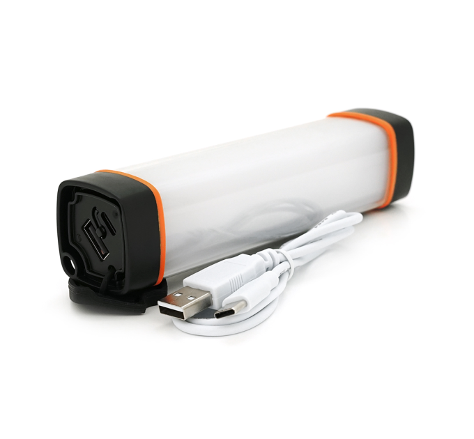 Лампа для кемпінгу Uyled UY-X5mini, 4+1 режим, магніт, корпус-пластик, водостійкий, IP65, вбудований акумулятор 2500mAh, USB кабель, 6000K, BOX