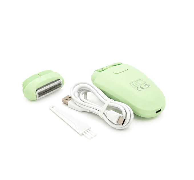Эпилятор VGR 2 в 1 V-758 GREEN, 2 насадки, Box