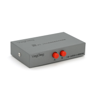 VGA спліттер Veggieg V-F201 - перемикач моніторів на 2 входи, Silver