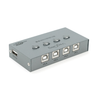 Комутатор VEGGIEG V-F502 USB 2.0 / 4BM. PC to Scanner Printer Sharing Switch (потрібний драйвер), Box