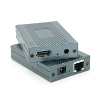 Активний VEGGIEG V-HE60 HDMI 2*1 конвертер 60m, HDMI 1080P, LAN CAT 5E / 6At, Grey, Box