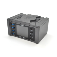 Зарядна станція з цифровою індикацією MECHANIC V-Power 8 Max, 4*QC3.0-5В3А,9В2A, 4*PD3.1-(5В / 9В / 12В / 15В)3А,20В2,25A, 220V / 115W. 114*60*84mm