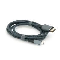 Кабель VEGGIEG V-Z637 Type-C (папа) / Display Port(папа), 8K, 2м, Black-gray