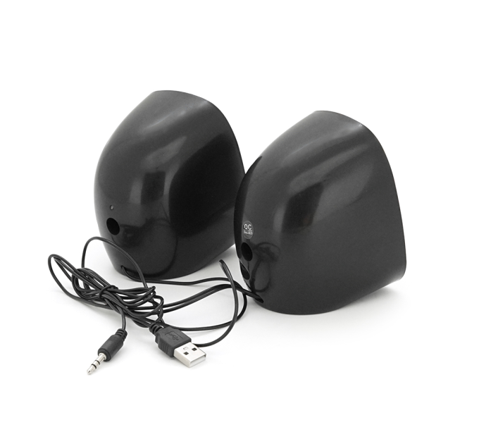 Колонки 2.0 Kisonli V360 для ПК і ноутбука, USB + 3.5mm, 2x1.5W, 20Hz- 20KHz, Red, BOX, Q50
