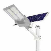 Вуличний ліхтар Vargo Solar із сонячною батареєю на стовп 3VPP, 1 режим, 300W, ip65, вбудований акумулятор 15000mah, White, Box