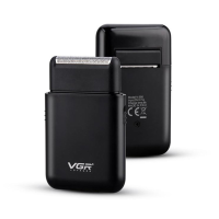 Електробритва VGR V-390 BLACK, шейвер, висувний триммер, Box