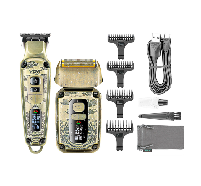 Комплект VGR 2 в 1 V-641, триммер + шейвер, Box