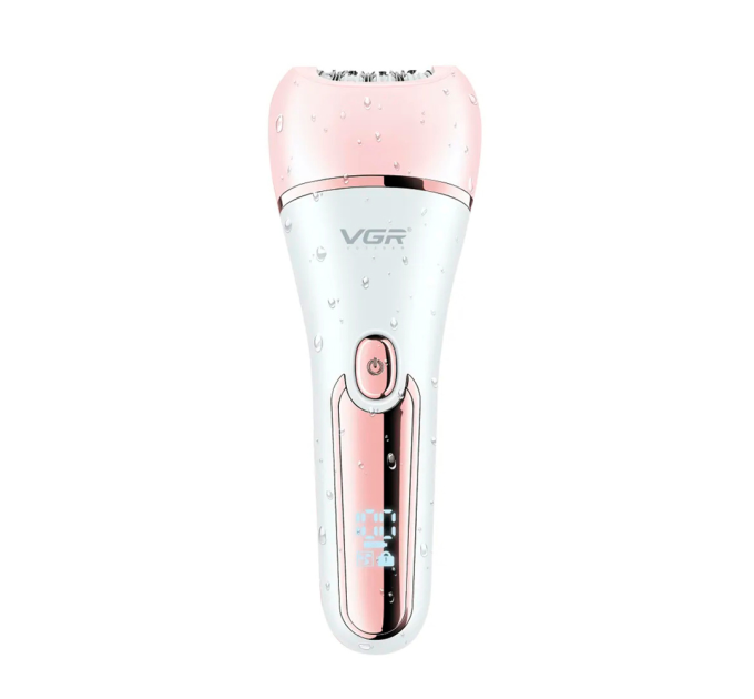Епілятор VGR 6 в 1 V-733 PINK, 12 насадок, IPX7, LED display, Box