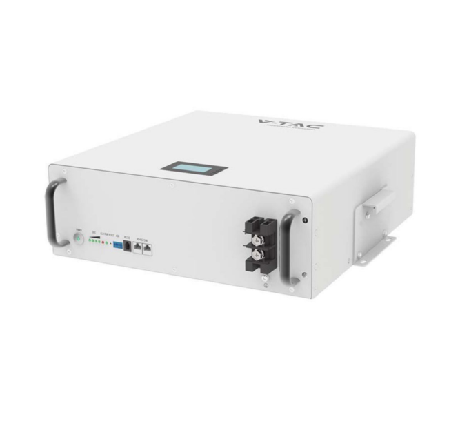 Акумуляторна батарея V-TAC VT48100E-W LiFePO4 51,2V 100Аh 5.12kWh,(100 / 100A)585x565x275mm, 50,67kg