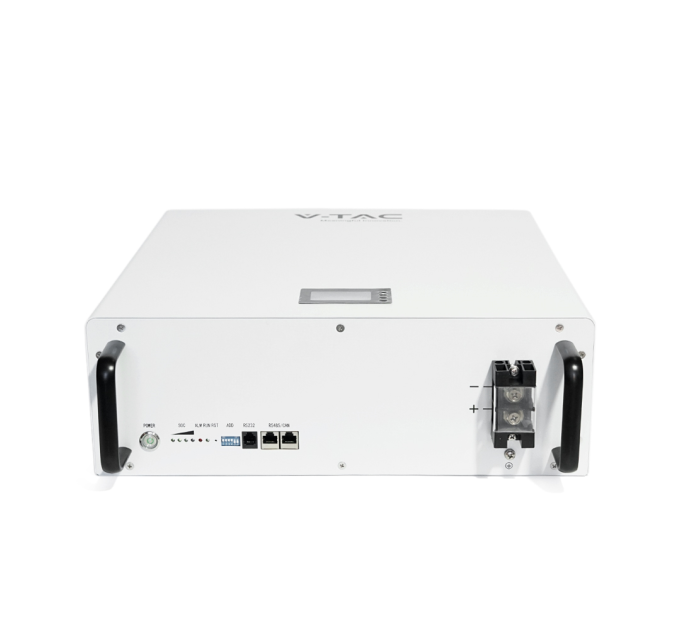 Акумуляторна батарея V-TAC VT48100E-W LiFePO4 51,2V 100Аh 5.12kWh,(100 / 100A)585x565x275mm, 50,67kg