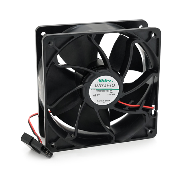 Кулер для охолодження серверних БП 2038 DC sleeve fan 4pin, 120x120x38mm, RPM 6500±10%, 12V / 1.65A, Black