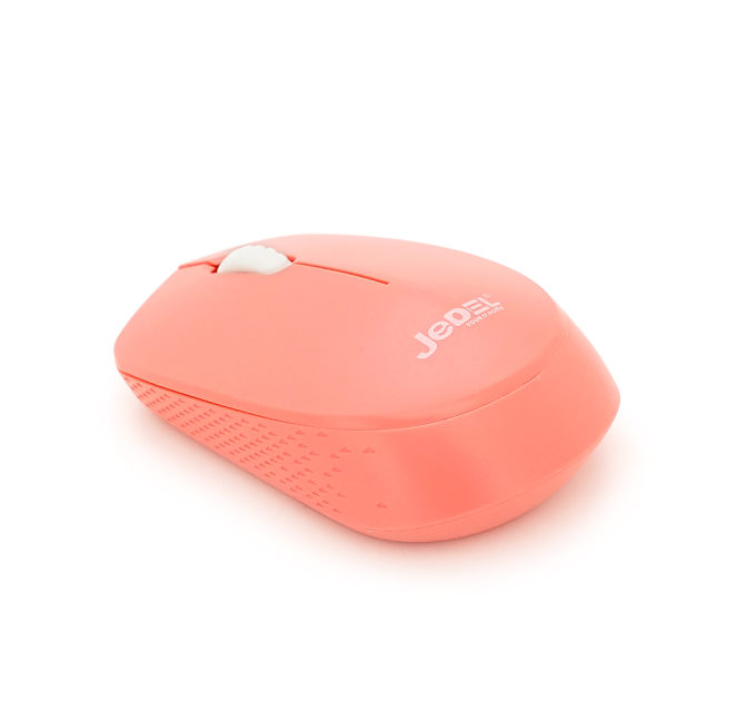 Миша бездротова JEDEL W690, 1000DPI, 2.4 GHz, 2xAA. 100x60x31 мм. Pink. Box