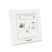 Розетка Panasonic Karre Plus 55 комп'ютерна RJ45 CAT6e, біла