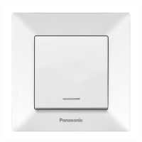 Вимикач Panasonic Arkedia Slim одноклавішний з підсвіткою, білий