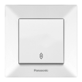 Вимикач Panasonic Arkedia Slim одноклавішний прохідний, білий
