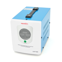 ДБЖ з правильною синусоїдою Westech EAP Energy-800VA / 560W 12V, однофазний, напольного монтажу, LED дисплей, DC150-270V, AC230±8%, 2*Shuko, Q4