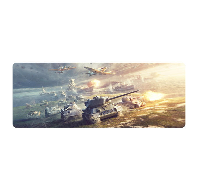 Килимок 300*700 тканинний World of Tanks-61, товщина 2 мм, OEM