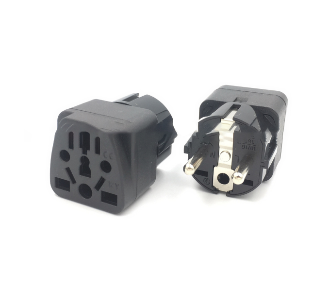 Перехідник WY-9, 250V / 10A, Black, BOX