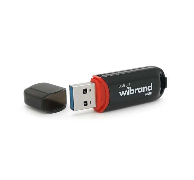 Флеш-накопичувач Wibrand USB 3.2 Gen1 Marten 128GB Black