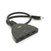 Розгалужувач HDMI(тато) на 3* HDMI(мама), 1080P, 0,8 м, Black