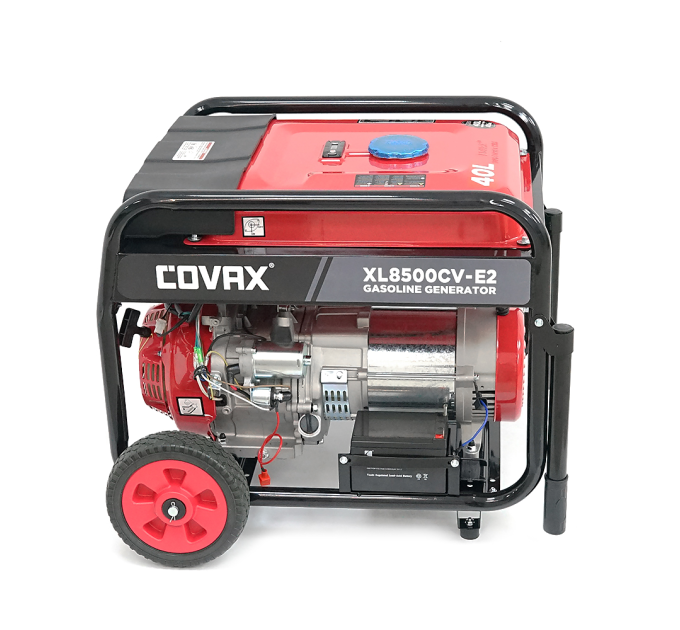 Генератор бензиновий COVAX XL8500CV-E2, 6.0kW, однофазний 220V, 50Hz, DC12V, 15HP, Electric Starter, tank 25L, 690x535x555mm