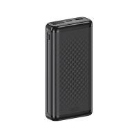 PowerBank XO-PB308 10000mAh Digital Fast Charge, Input:5V-12V / 1,5-2,5A / 18W(Max)(Type-C),Output: 5V-12V / 1,65-5А(22,5W), USB-С, QC22.5W, plastic,Black