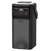 PowerBank XO-PR286 80000mAh Three Inputs and Six Outputs Comes with Four Cables+Lighting Fast Charging Mobile Power, PD20W, QC22.5W, plastic,Black