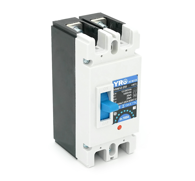 Двуполюсний автомат постійного струму YRM1Z-250 DC MCCB 2P 160A DC500V