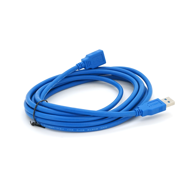 Подовжувач USB 3.0 AM / AF, 3.0m, Blue, пакет