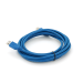 Кабель USB 3.0 AM / BM 3,0 м blue для периферії