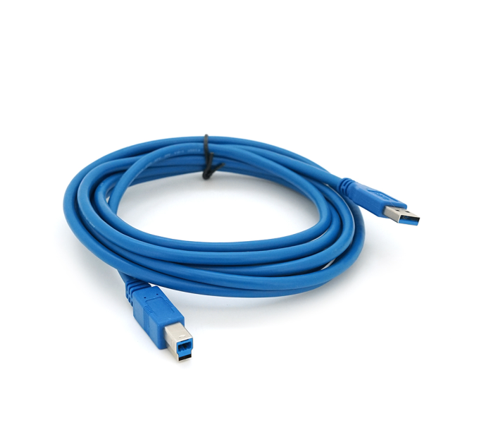 Кабель USB 3.0 AM / BM 3,0 м blue для периферії
