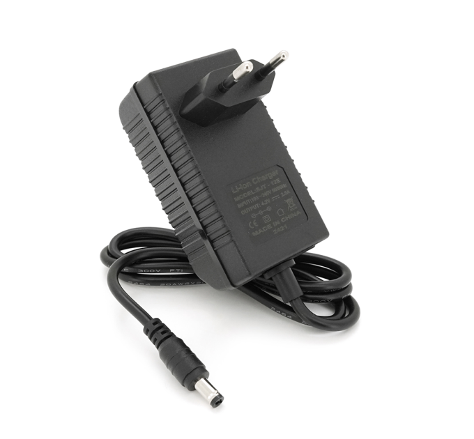 Зарядний пристрій для акумуляторів Li-ion 4.2V2.5A,штекер 5.5*2.5,87x46x42mm