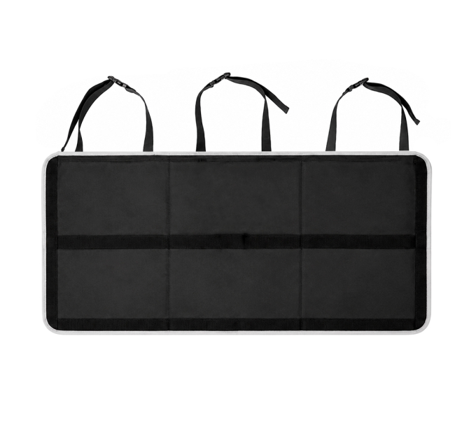 Органайзер у багажник автомобіля, 1000x450mm, 4 кишені+2 сітки, Black