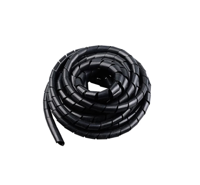 Спіральний кабельний організатор, діаметр 6mm, довжина 15m, Black