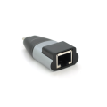 Перехідник Type-C (тато) / RJ-45 (мама), chip:RTL8153, 1000Mbps, Black