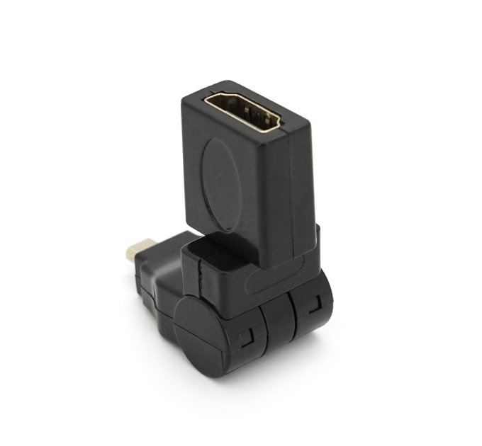 Перехідник microHDMI (тато) -HDMI (мама) 360 °