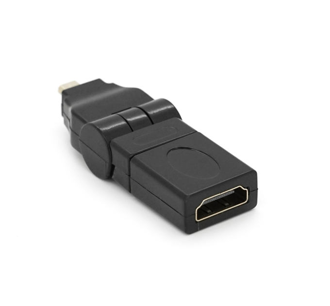 Перехідник microHDMI (тато) -HDMI (мама) 360 °