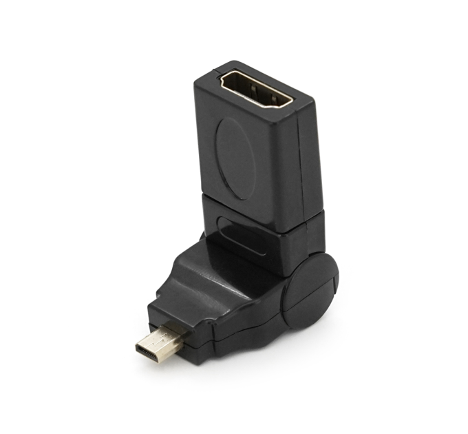 Перехідник microHDMI (тато) -HDMI (мама) 360 °
