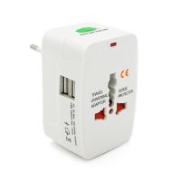 Універсальний переходник все стандарти розеток 5 in 1 + USB