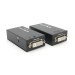 Активний подовжувач DVI 60m по кручений парі через RJ-45, Black, BOX