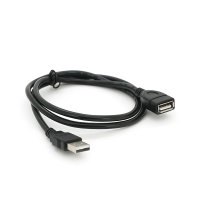 Подовжувач USB 2.0 AM / AF, 0,8m, чорний Пакет Q200